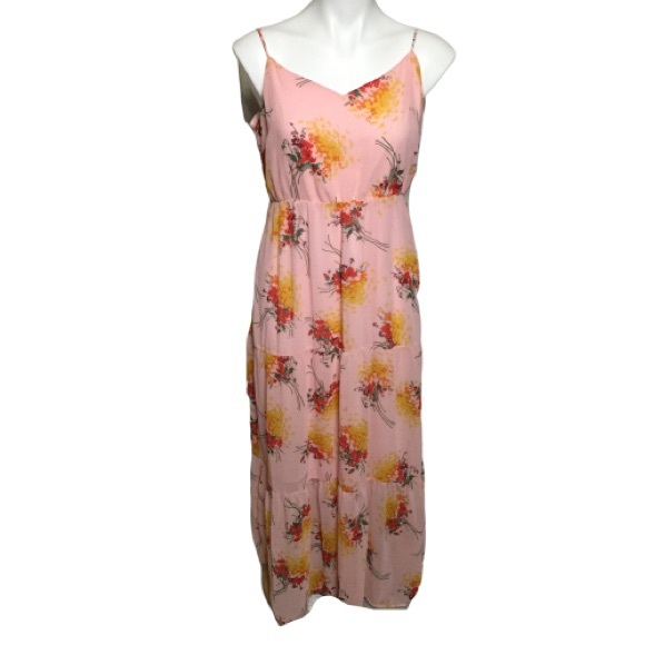 J. Crew Dresses & Skirts - J. Crew Mercantile dress tiered maxi floral pink